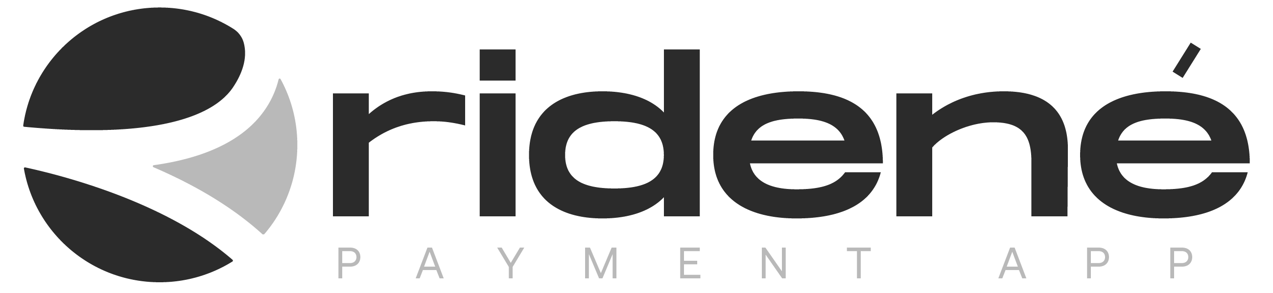blacknwhite full logo gradient Rideneapp